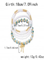Light Green Round Alloy Detail Bracelets | thumb picture 