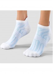 Light Blue Striped Low Cut Socks | thumb picture 