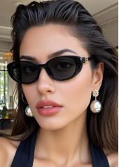 Black Color Cat Eye Design Sunglasses
