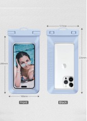 Light Blue Waterproof Plastic Phone Dry Bag | thumb picture 