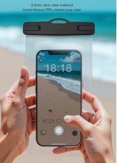Black Plastic Water Proof Phone Case | thumb picture 