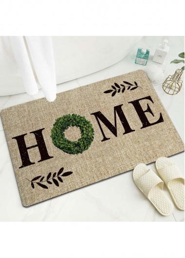 women clothes image of Light Coffee Letter Print Cat Paw Pad Bath Mat