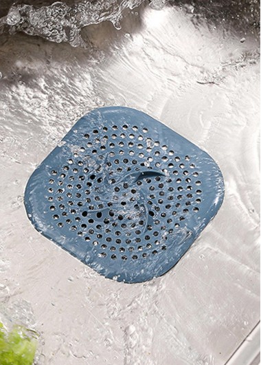 women clothes image of Rubber Dusty Blue Sink Floor Drain Hair Filter Catcher