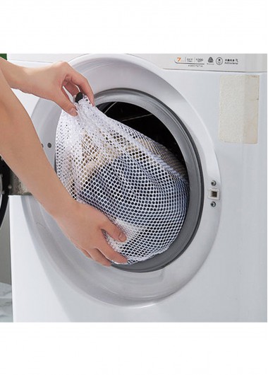 women clothes image of White Durable Bathroom Daily Essentials Storage Mesh Bag