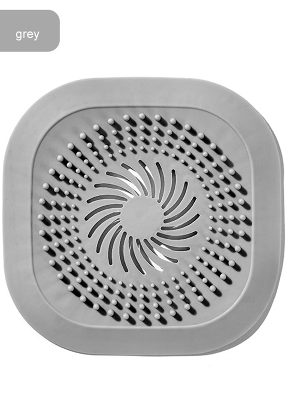Grey Square Rubber Material Floor Drain | picture 