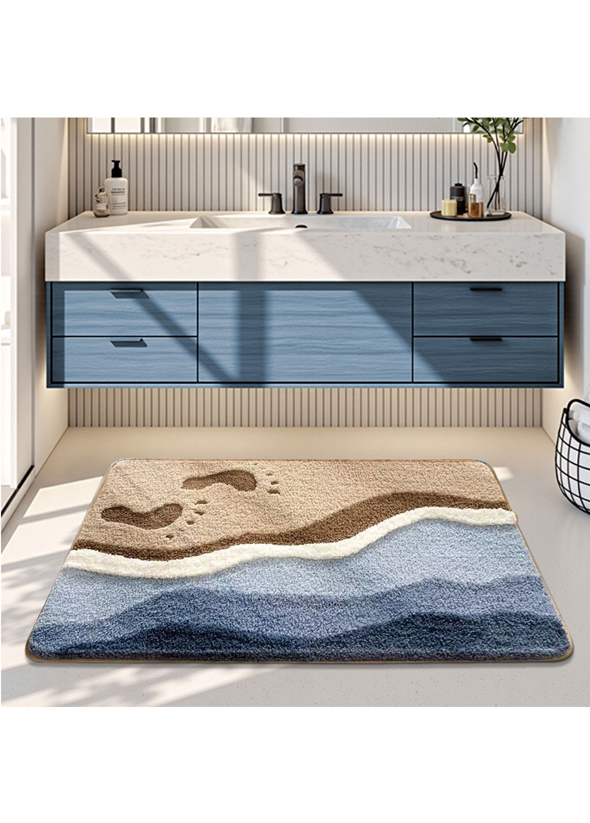 Multi Color Cat Paw Pad Bath Mat | picture 