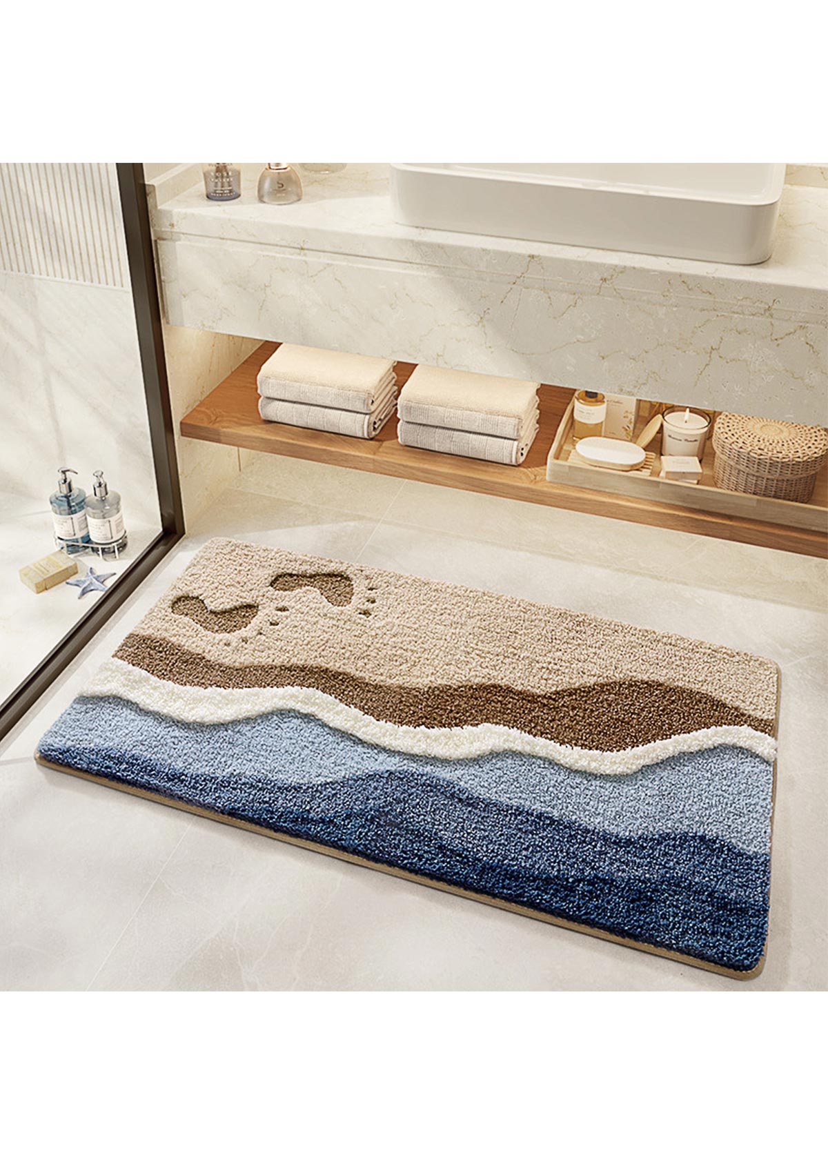 Multi Color Cat Paw Pad Bath Mat | picture 