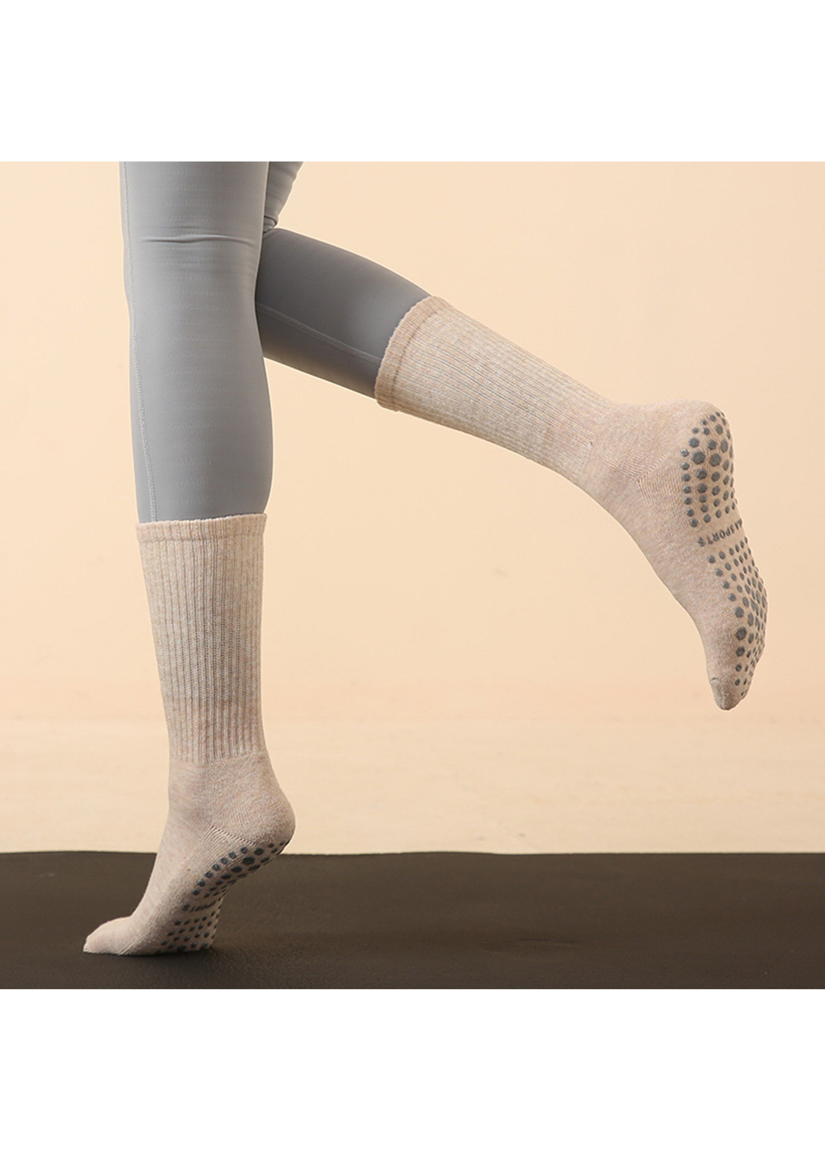 Multi Color Cotton Blend Mid Calf Socks | picture 