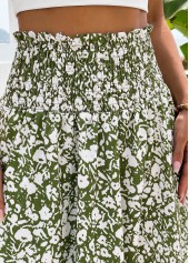 Green Pocket Ditsy Floral Print A Line Maxi Skirt | thumb picture 