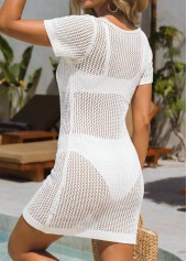 Tummy Coverage White V Neck Cover Up | thumb picture 