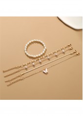 Golden Color Butterfly Alloy Detail Bracelets | thumb picture 