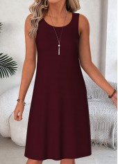 Wine Red Paisley Print Two-piece Dress and Cardigan | thumb picture 