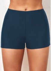 Thigh Slimmer Mid Waisted Navy Swim Shorts