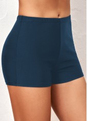Thigh Slimmer Mid Waisted Navy Swim Shorts | thumb picture 