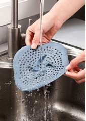 Rubber Dusty Blue Sink Floor Drain Hair Filter Catcher | thumb picture 
