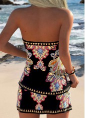 Multi Color Mid Waisted Tummy Coverage Tankini Set | thumb picture 