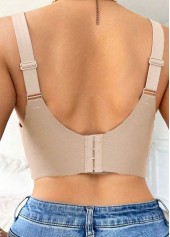 Skin Color V Neck Detail Bra | thumb picture 