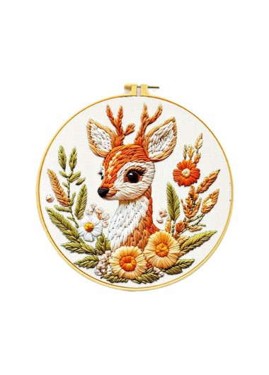women clothes image of Sylvan Whisper Fawn Embroidery Kit Beginner Friendly