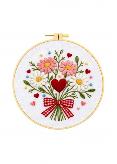 women clothes image of Butterfly and Wildflowers Embroidery Kit Beginner Friendly