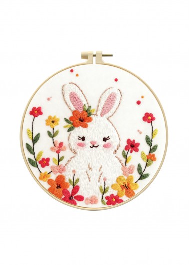 women clothes image of Fairytale Rabbit Embroidery Kit Beginner Friendly