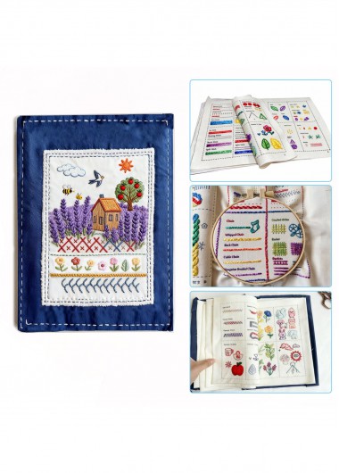 women clothes image of Stitcher's Folio Stitch Sampler Embroidery Kit Beginner Friendly