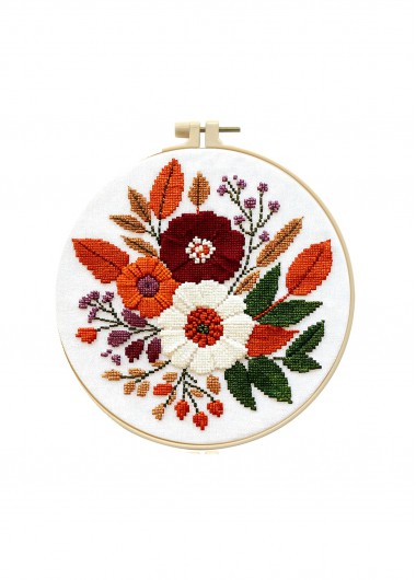 women clothes image of Botanical Garden Cross Stitch Kit Beginner Friendly