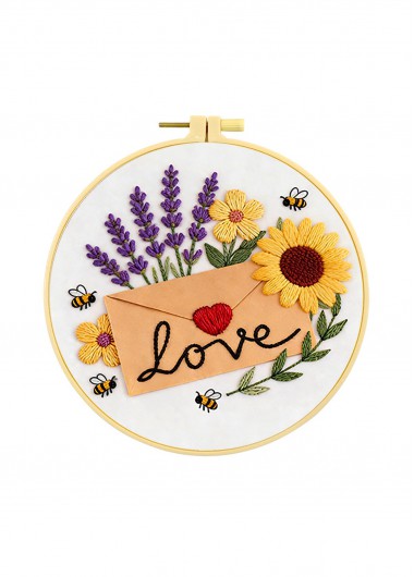 women clothes image of Enfolded Affection Letter Embroidery Kit Beginner Friendly
