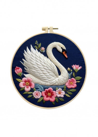 women clothes image of Austen's Persuasion Themed Swan Embroidery Kit Beginner Friendly