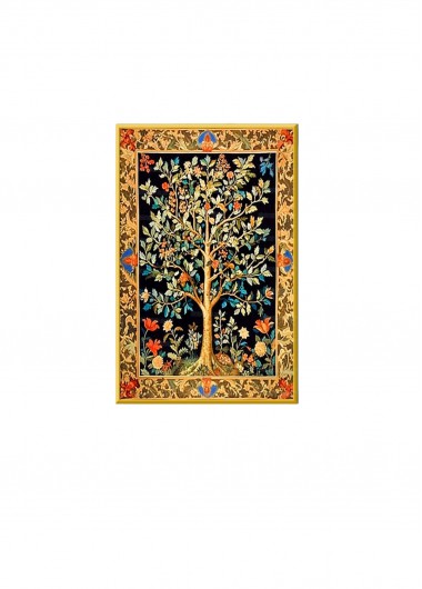 Multi Color Leaf Print Cross Stitch Kit Pendant