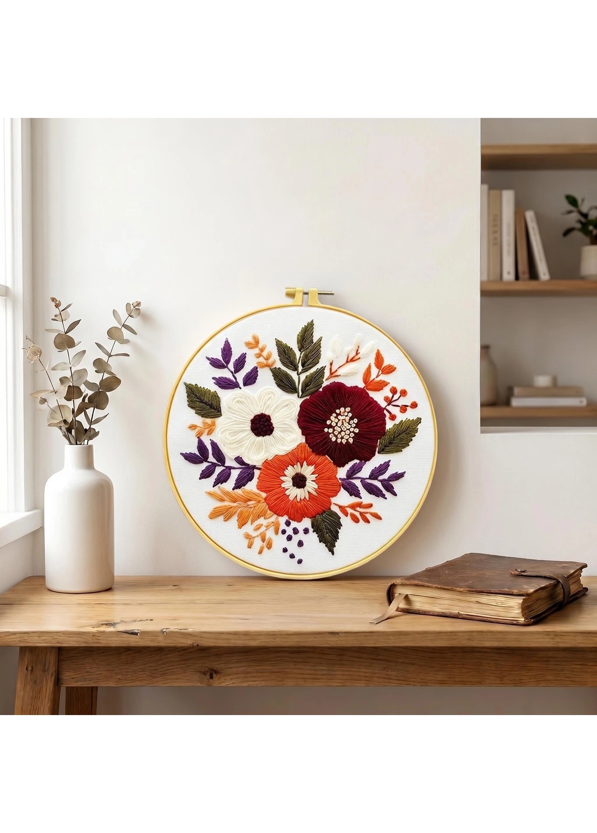 Quiet Blooms Floral Embroidery Kit Beginner Friendly | picture 