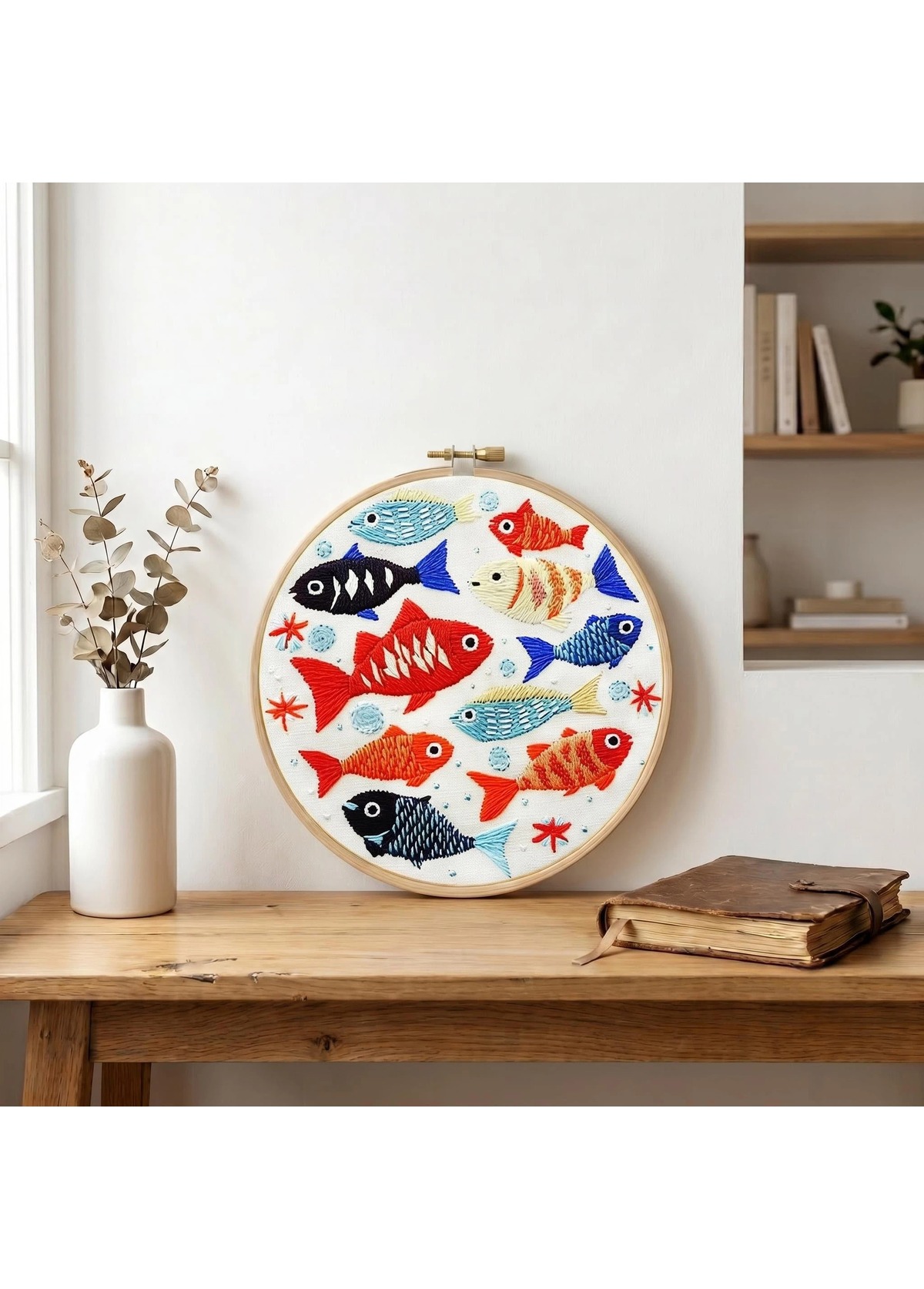 Quiet Fin Fish Embroidery Kit Beginner Friendly | picture 