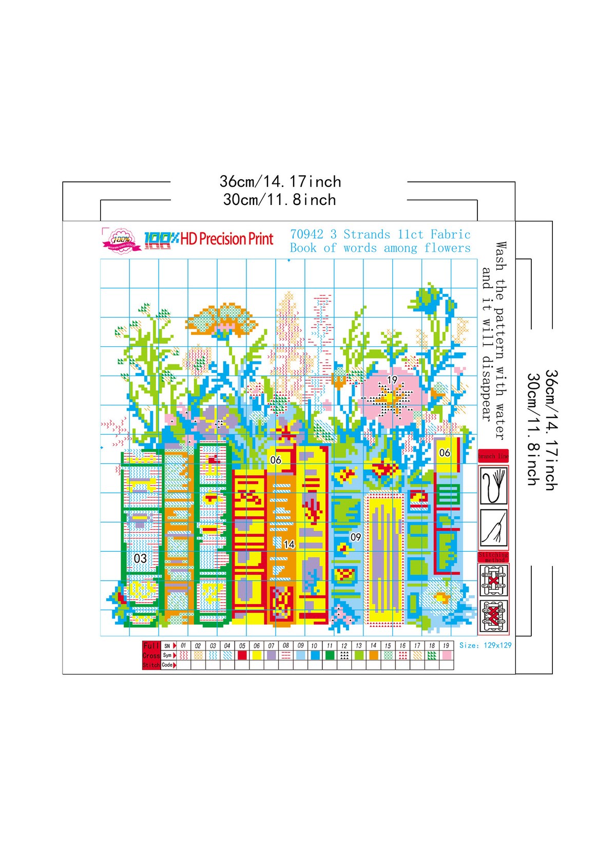 Book and Blossoms Cross Stitch Kit Beginner Friendly | picture 