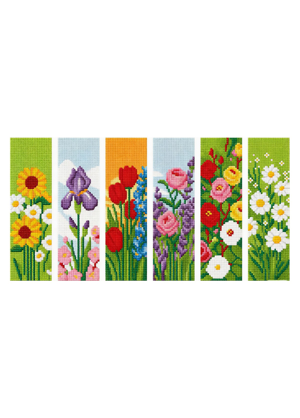Flower Bookmark Cross Stitch Kit Beginner Friendly- DIY Gift | picture 