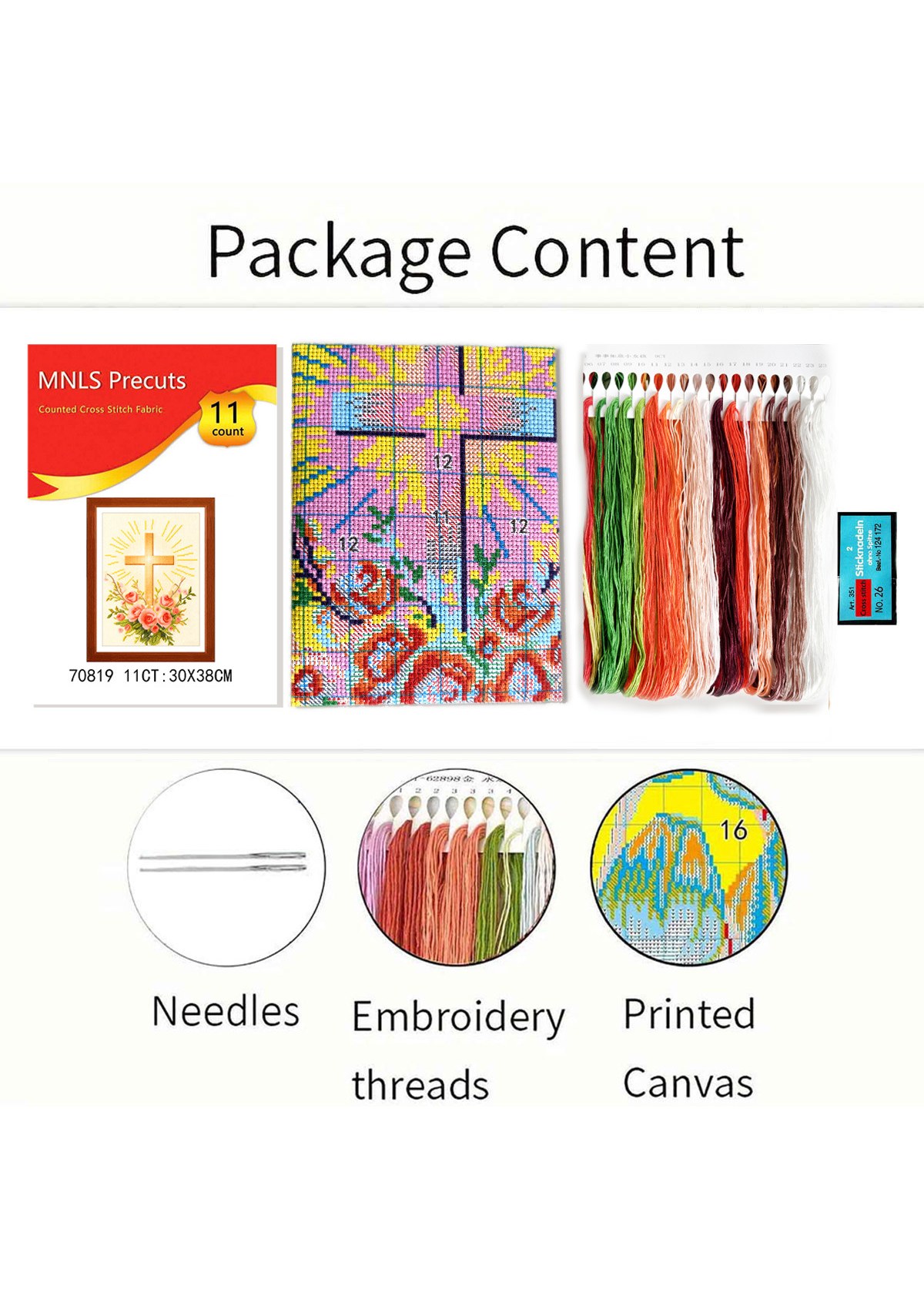 Flower Bookmark Cross Stitch Kit Beginner Friendly DIY Gift | picture 