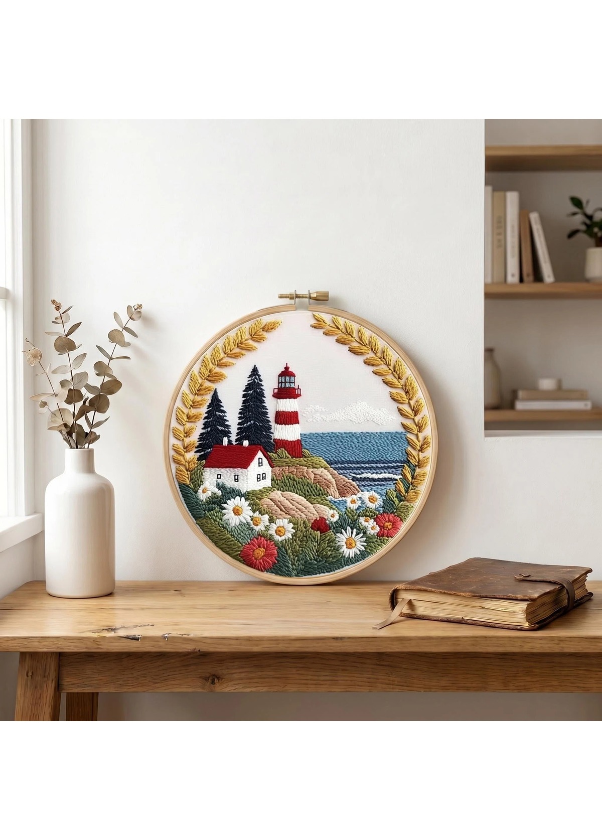 Lighthouse by the Sea Embroidery Kit Beginner Friendly | picture 