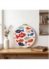 Quiet Fin Fish Embroidery Kit Beginner Friendly | thumb picture 