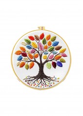 Dappled Arbor Tree Embroidery Kit Beginner Friendly