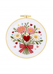 Butterfly and Wildflowers Embroidery Kit Beginner Friendly