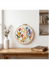 Secret Garden Wildflowers Embroidery Kit Beginner Friendly | thumb picture 