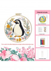 Garden Penguin Cross Stitch Kit Beginner Friendly | thumb picture 