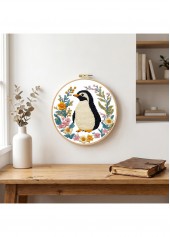 Garden Penguin Cross Stitch Kit Beginner Friendly | thumb picture 