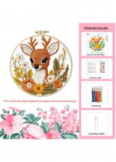 Fawn and Wildflowers Cross Stitch Kit Beginner Friendly | thumb picture 