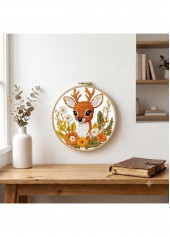 Fawn and Wildflowers Cross Stitch Kit Beginner Friendly | thumb picture 