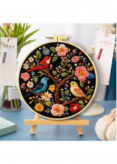 Songbirds and Wildflowers Embroidery Kit Beginner Friendly | thumb picture 