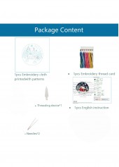 Snowy Cottage Embroidery Kit Beginner Friendly Christmas Gift | thumb picture 