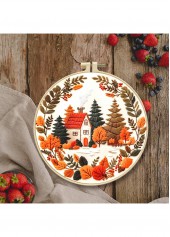 Autumn Cottage Embroidery Kit Beginner Friendly | thumb picture 