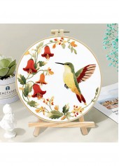 Hummingbird and Lily Embroidery Kit Beginner Friendly | thumb picture 