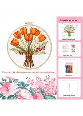 Tulip Cross Stitch Kit Beginner Friendly | thumb picture 