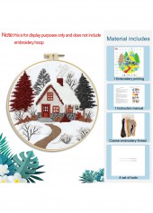 Snowy Cottage Cross Stitch Kit Beginner Friendly | thumb picture 