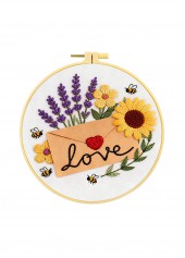 Enfolded Affection Letter Embroidery Kit Beginner Friendly